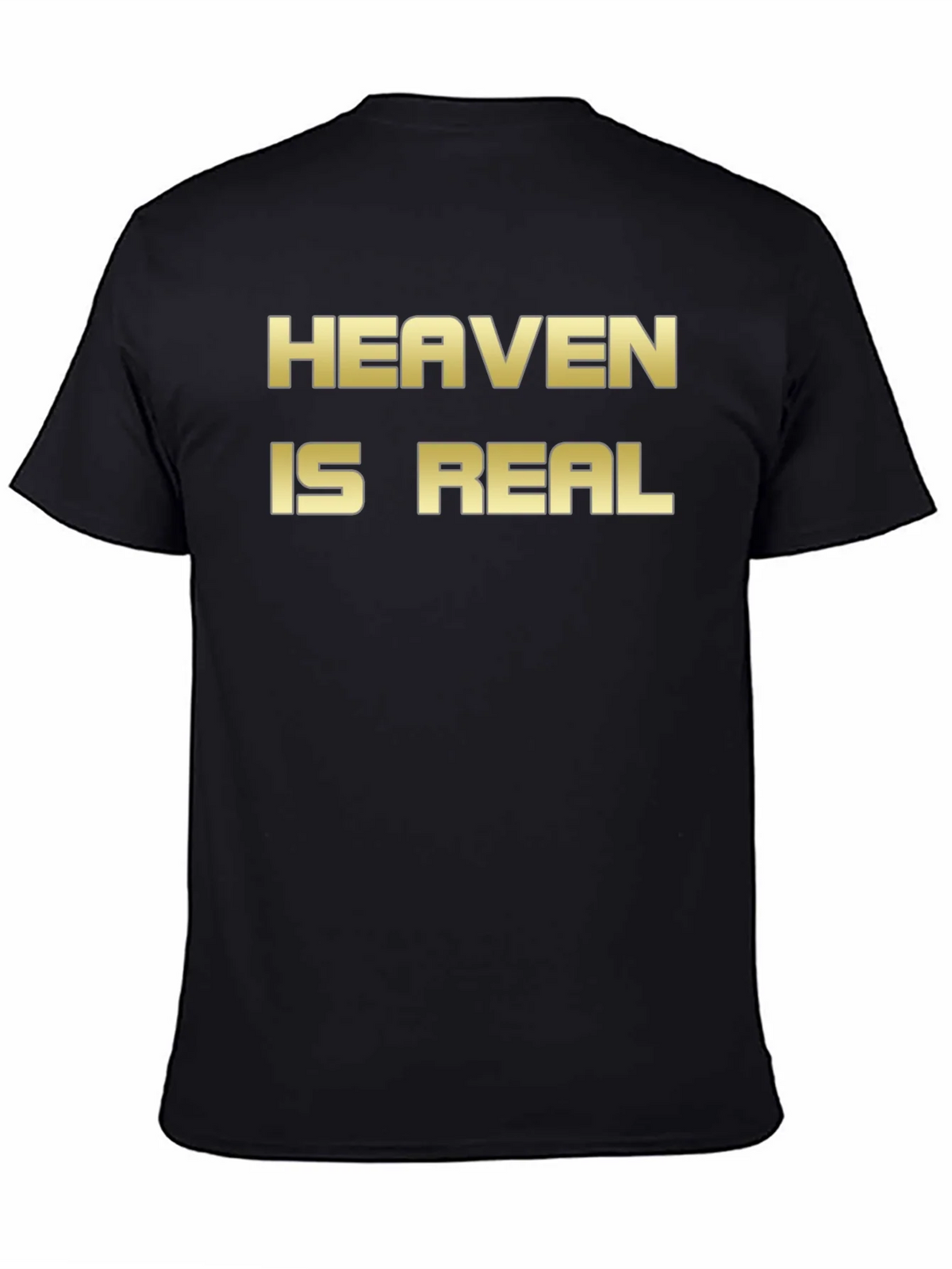 Heaven Is Real Graphic T-Shirt Black product image 4