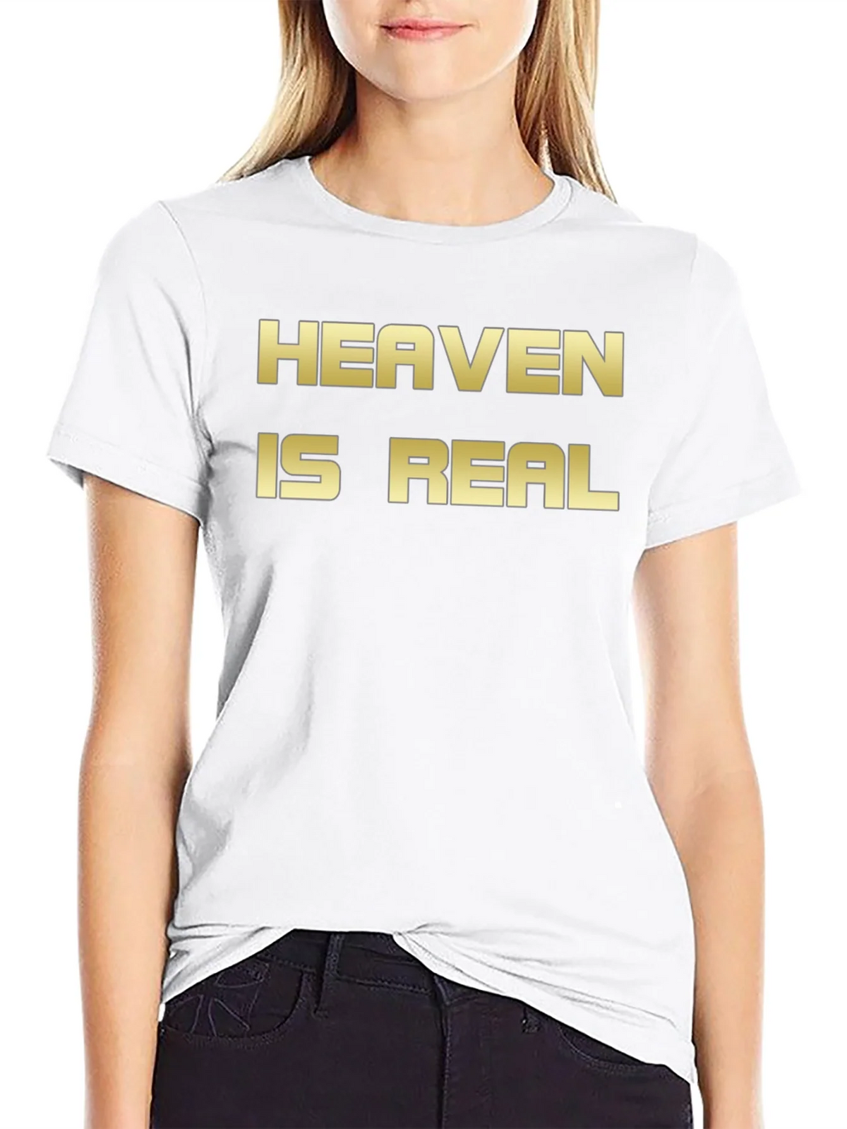Heaven Is Real Graphic T-Shirt Black product image 8
