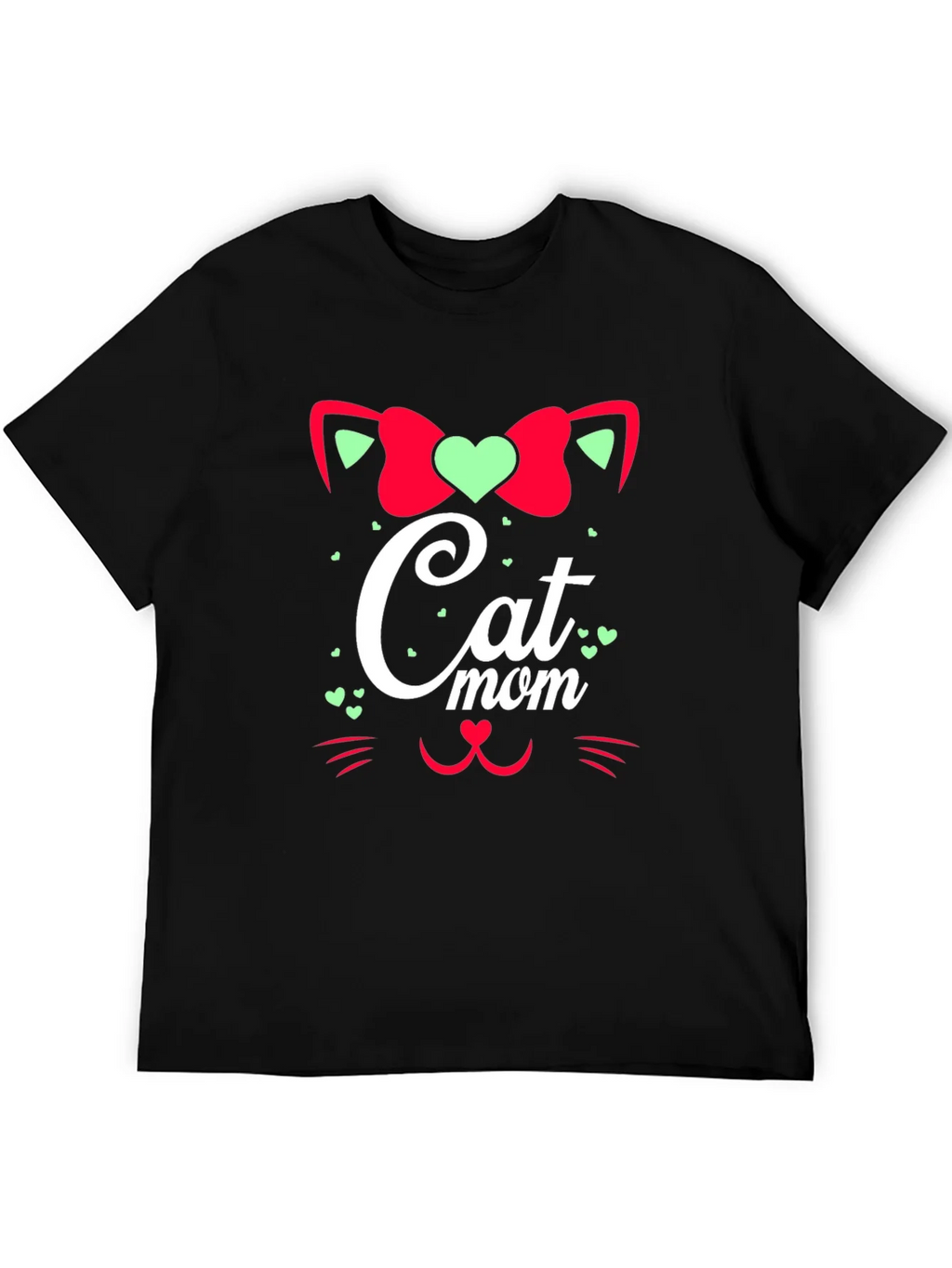 Cat Mom Graphic Tee - Black Cute Animal Lover Shirt product image 5
