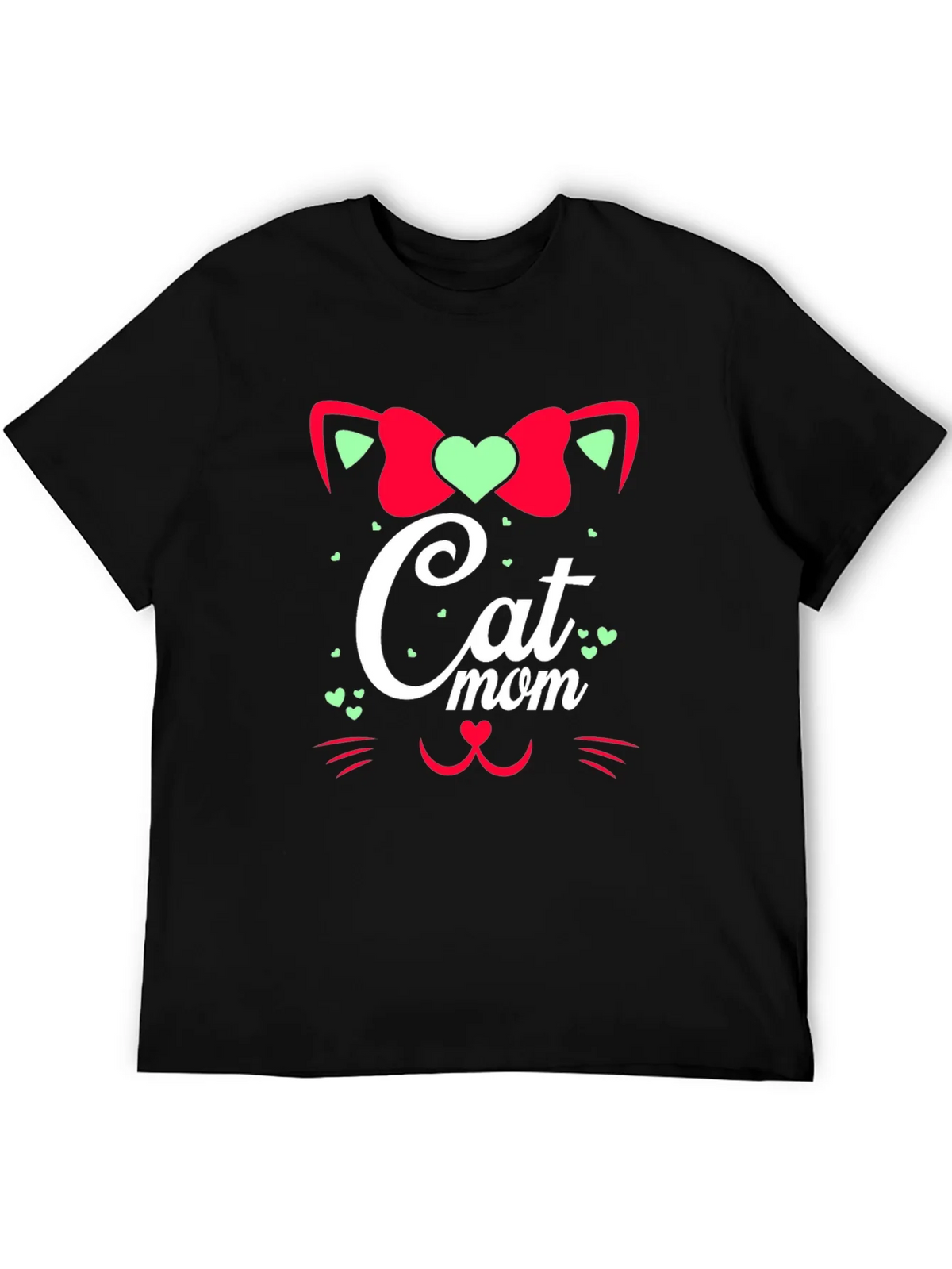 Cat Mom Graphic Tee - Black Cute Animal Lover Shirt product image 5