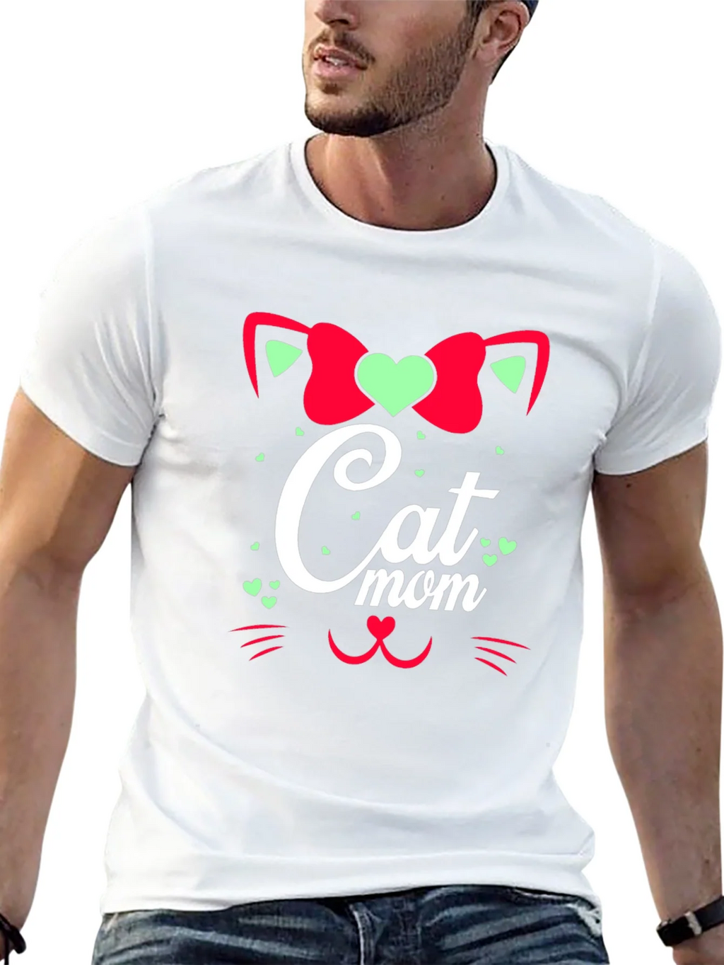 Cat Mom Graphic Tee - Black Cute Animal Lover Shirt product image 12