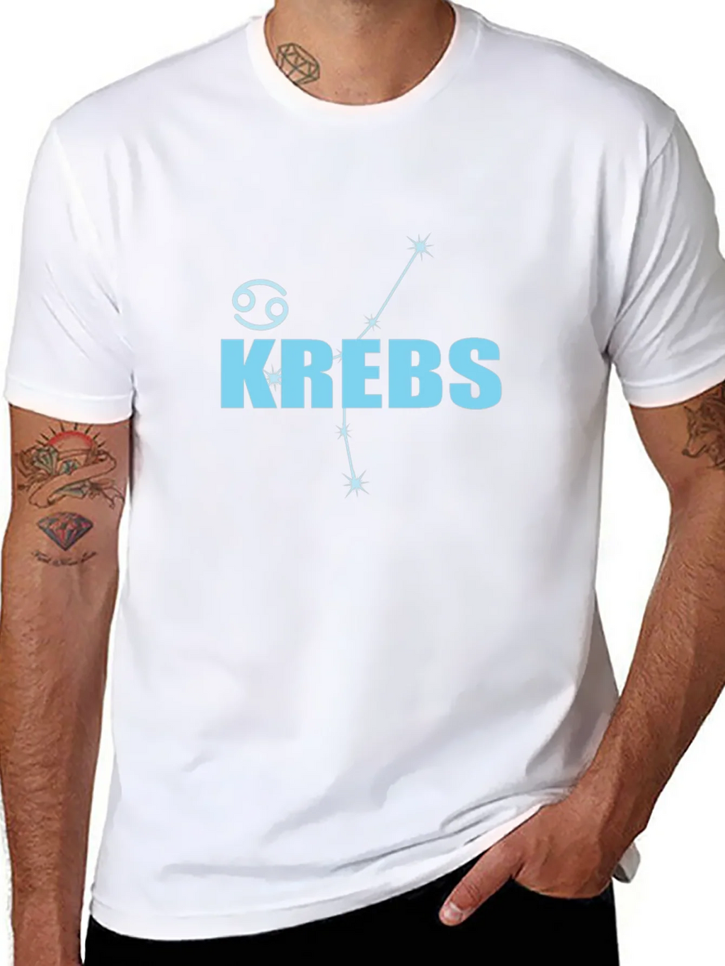 Krebs Cancer Zodiac Black T-Shirt product image 7