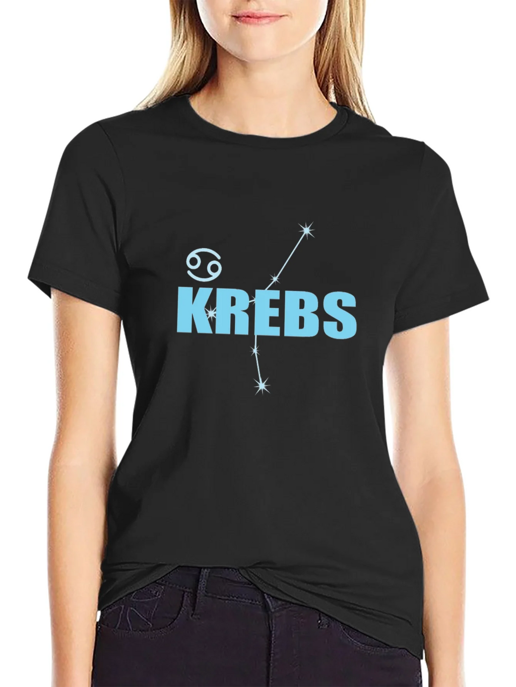 Krebs Cancer Zodiac Black T-Shirt product image 2