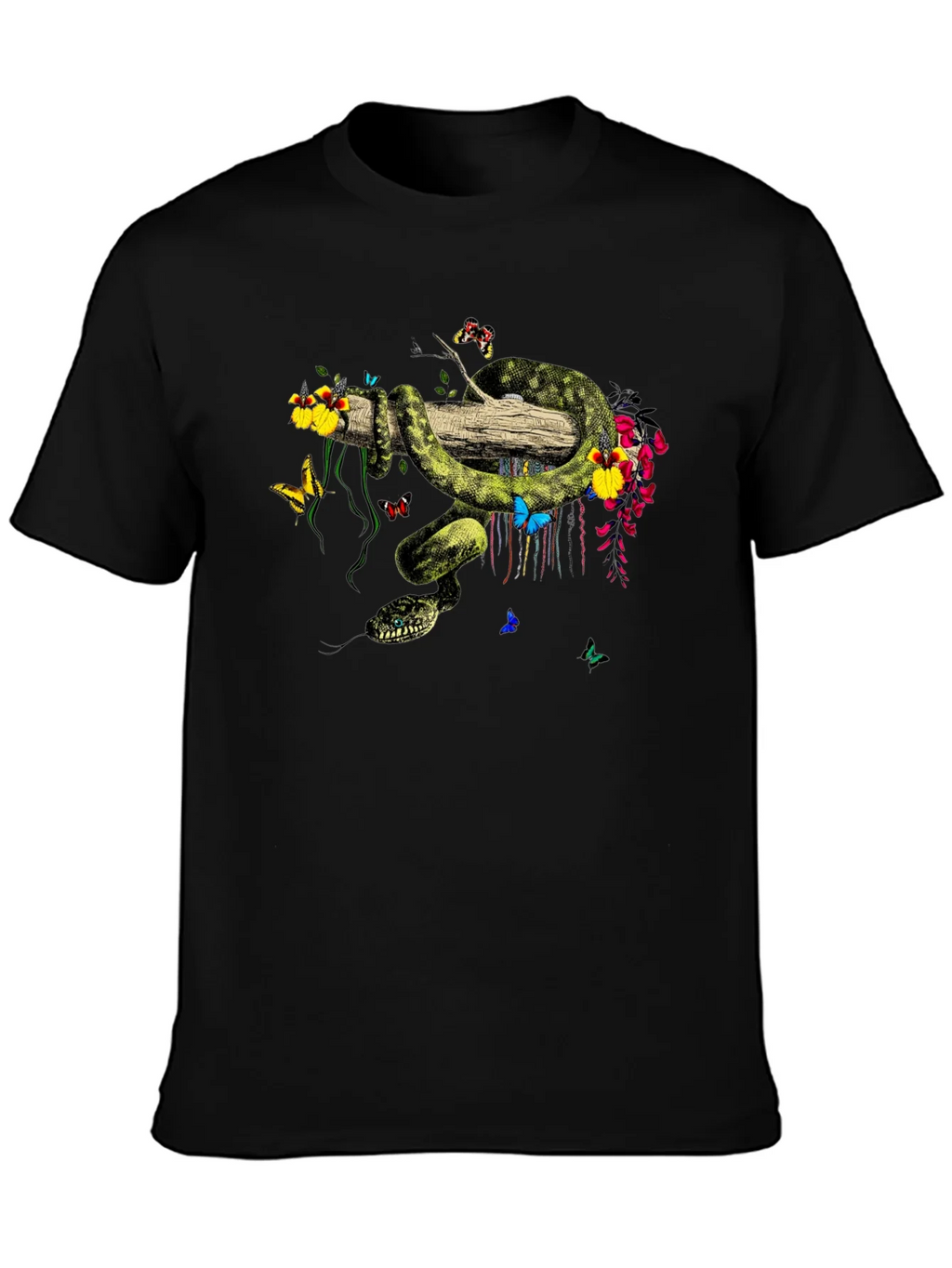 Botanical Snake Graphic T-Shirt product image 3