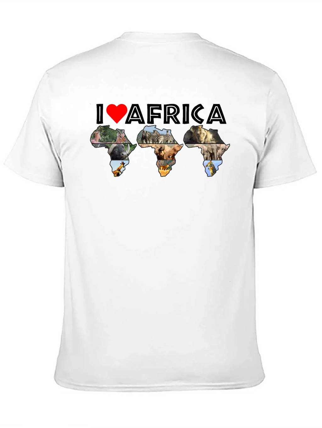 I Love Africa Animal Print T-Shirt product image 10