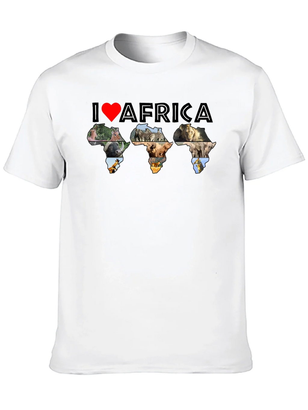 I Love Africa Animal Print T-Shirt product image 9