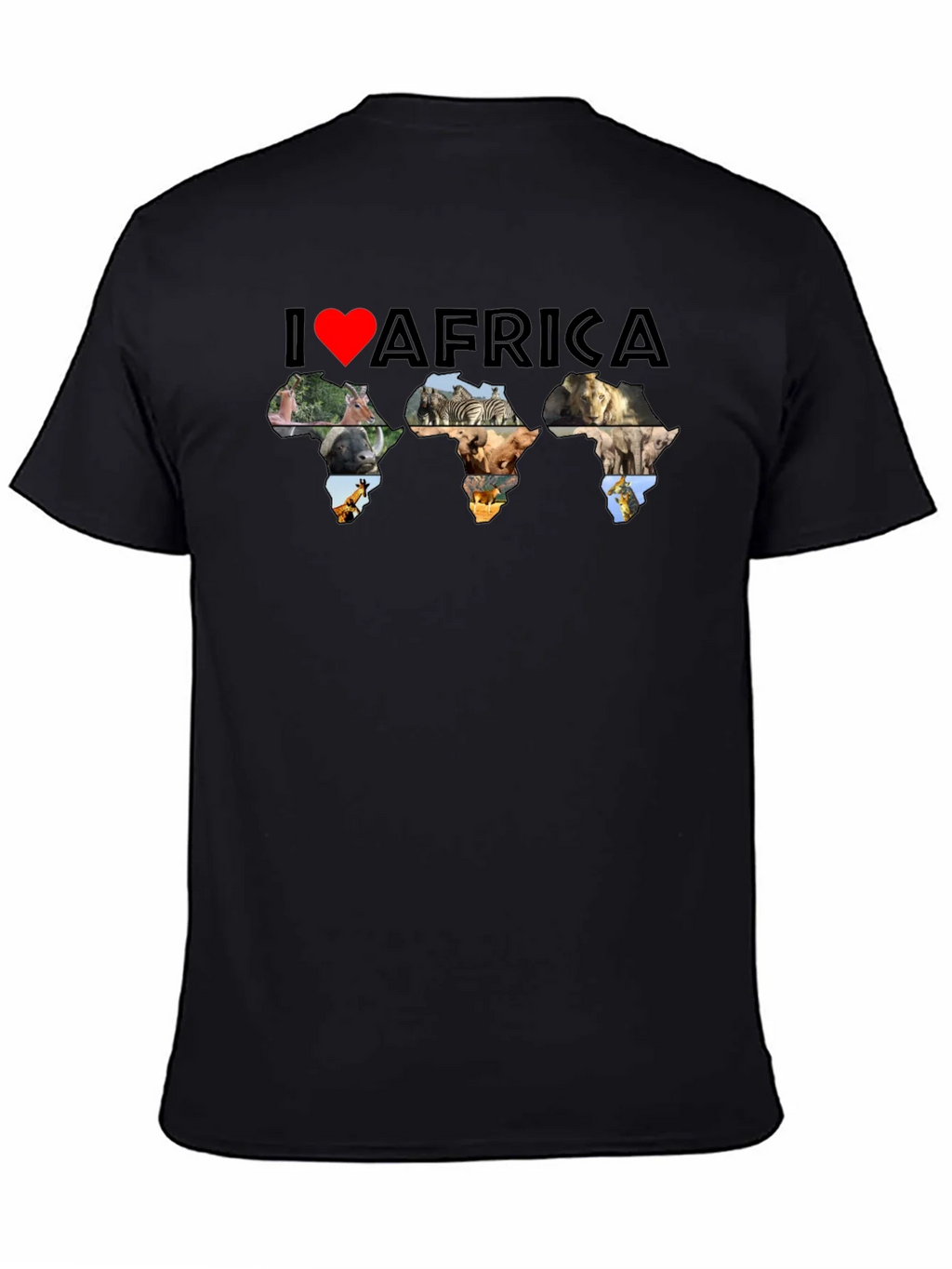 I Love Africa Animal Print T-Shirt product image 4