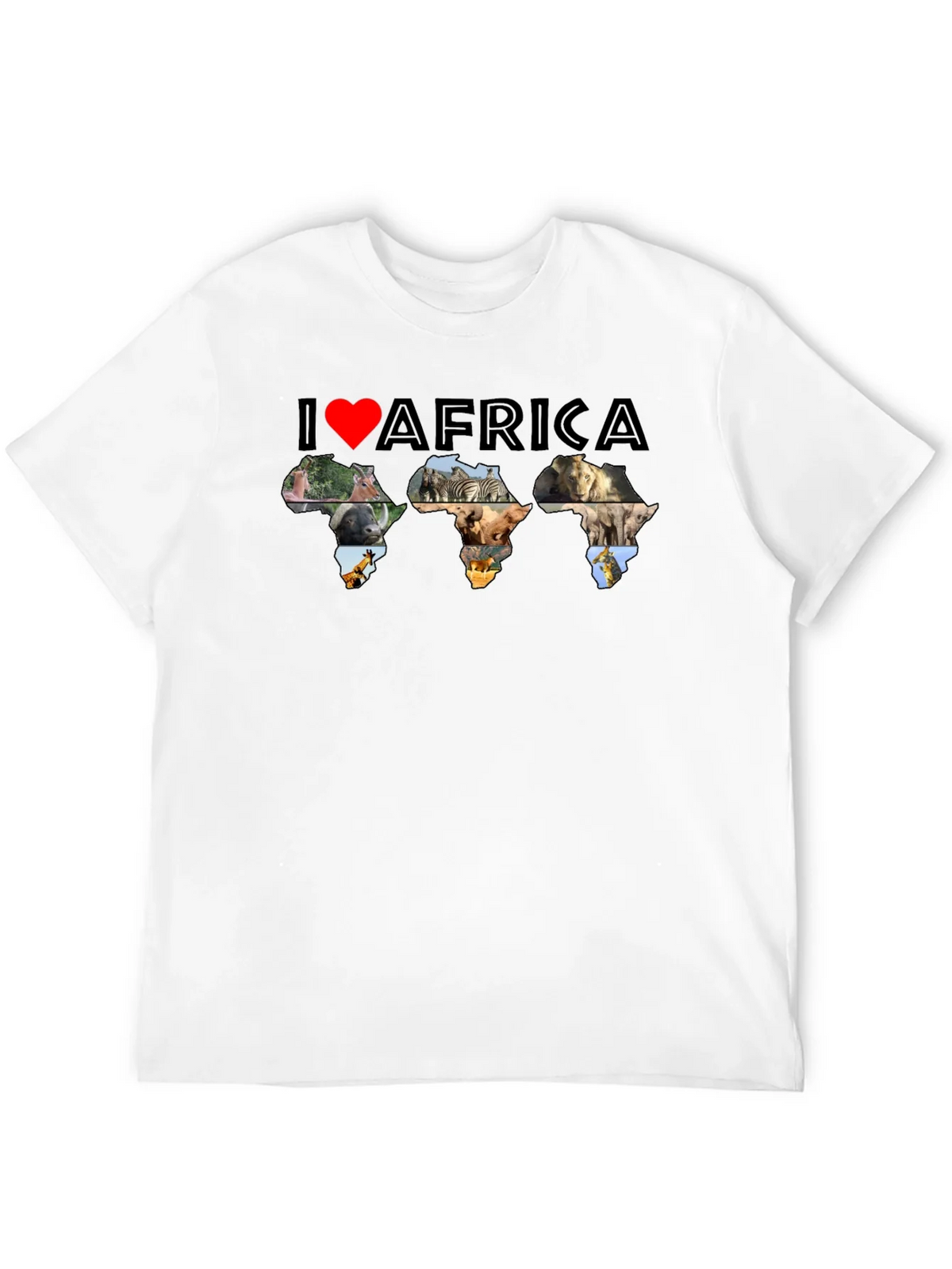 I Love Africa Animal Print T-Shirt product image 11