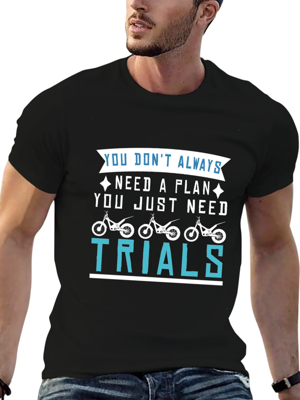 Trials Motorcycle Graphic T-Shirt - Black product image 6