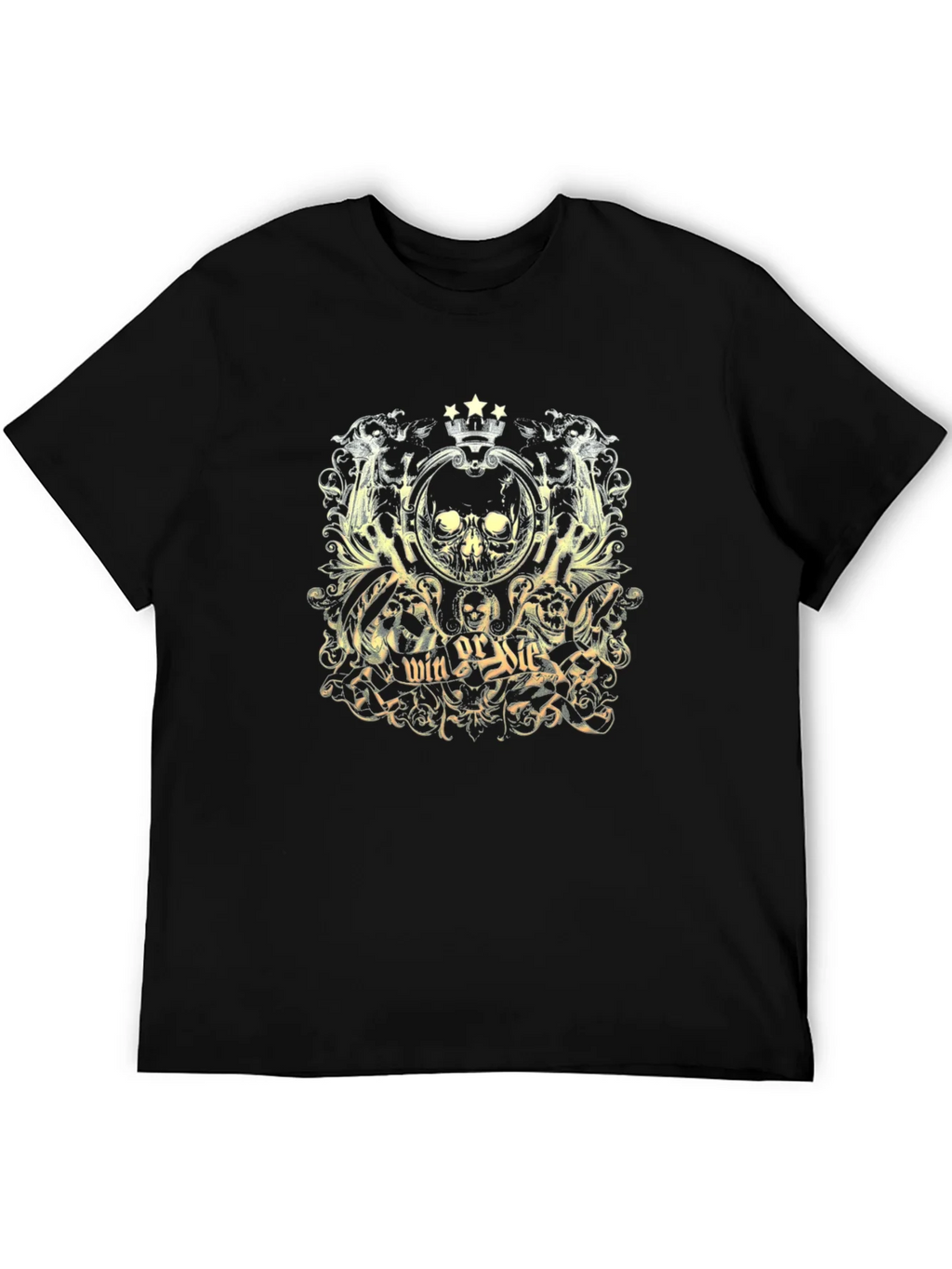 Win or Die Skull Graphic T-Shirt product image 5