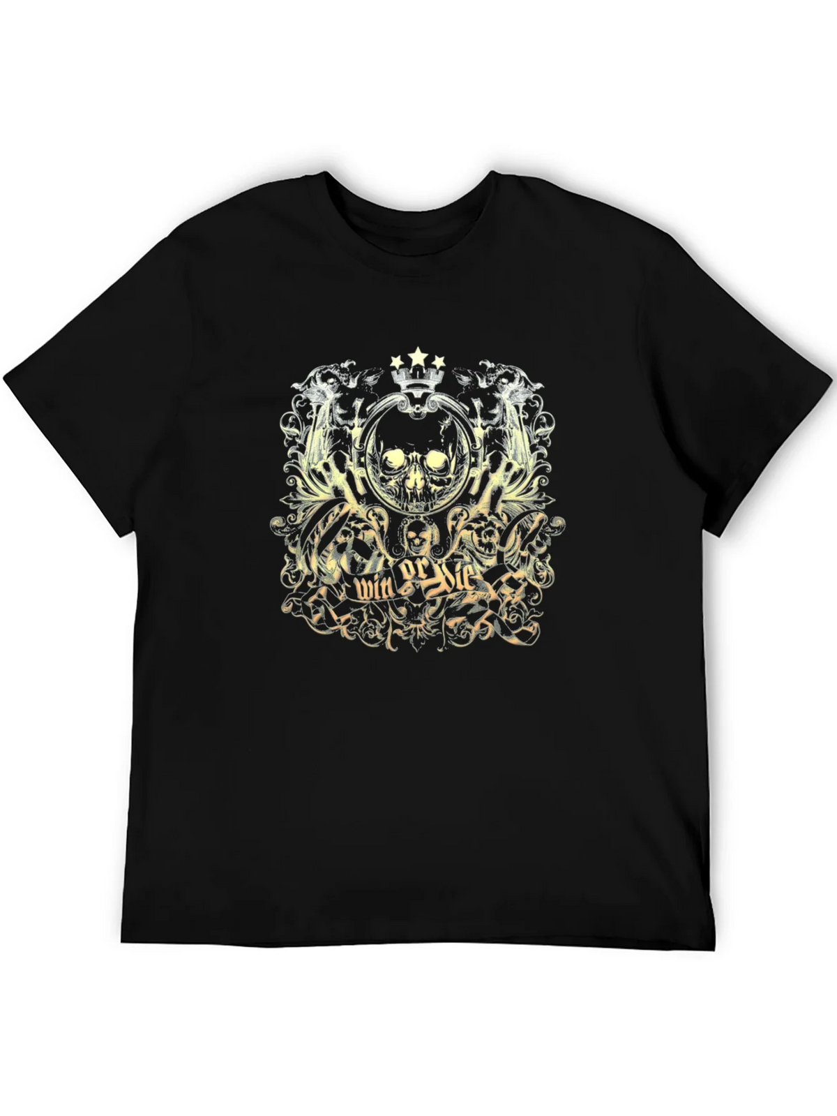 Win or Die Skull Graphic T-Shirt product image 5