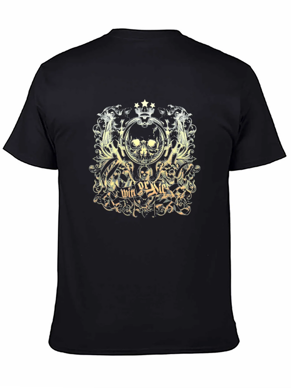 Win or Die Skull Graphic T-Shirt product image 4