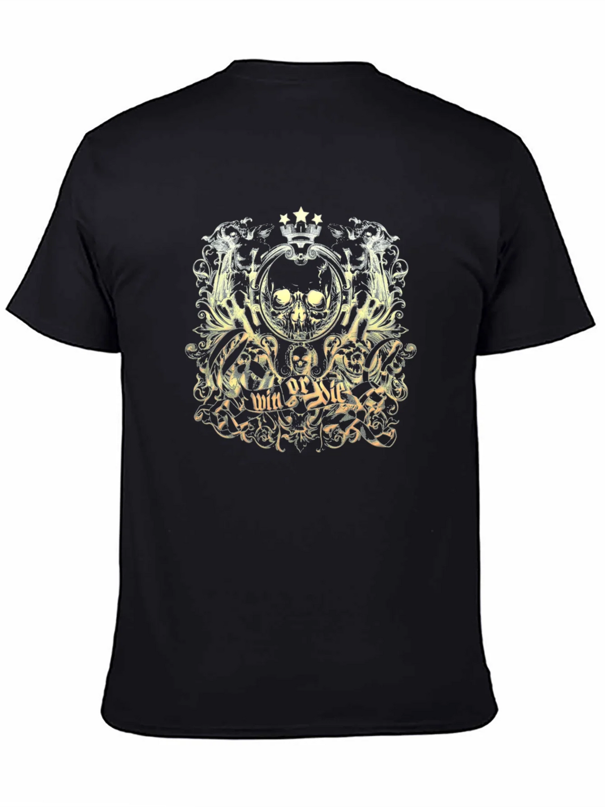 Win or Die Skull Graphic T-Shirt product image 4