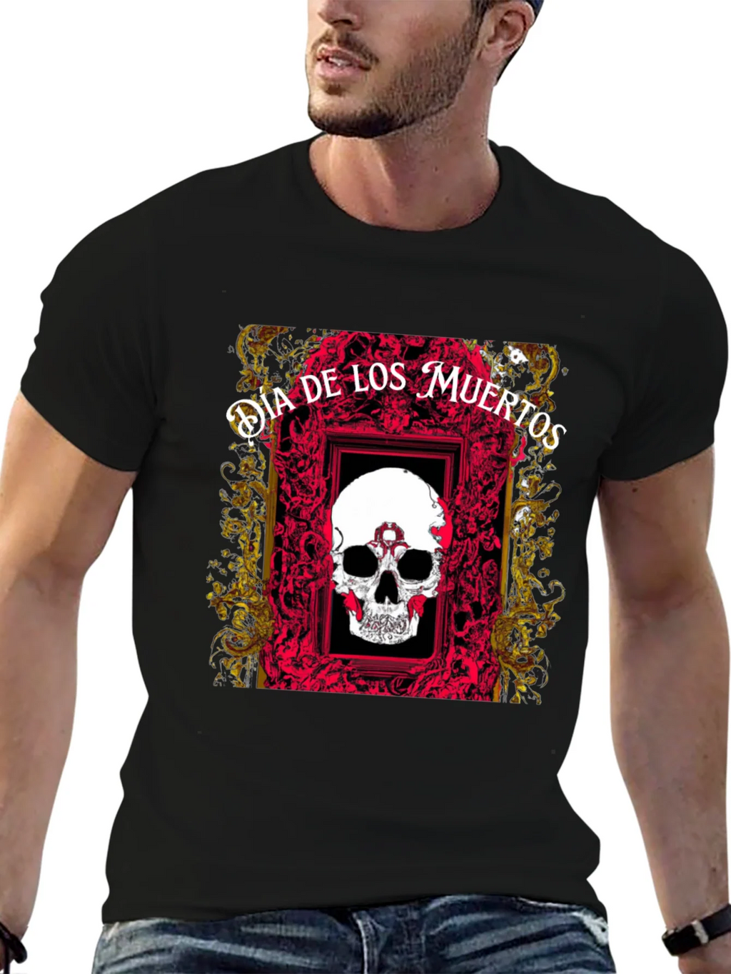 Dia de los Muertos Skull T-Shirt product image 6