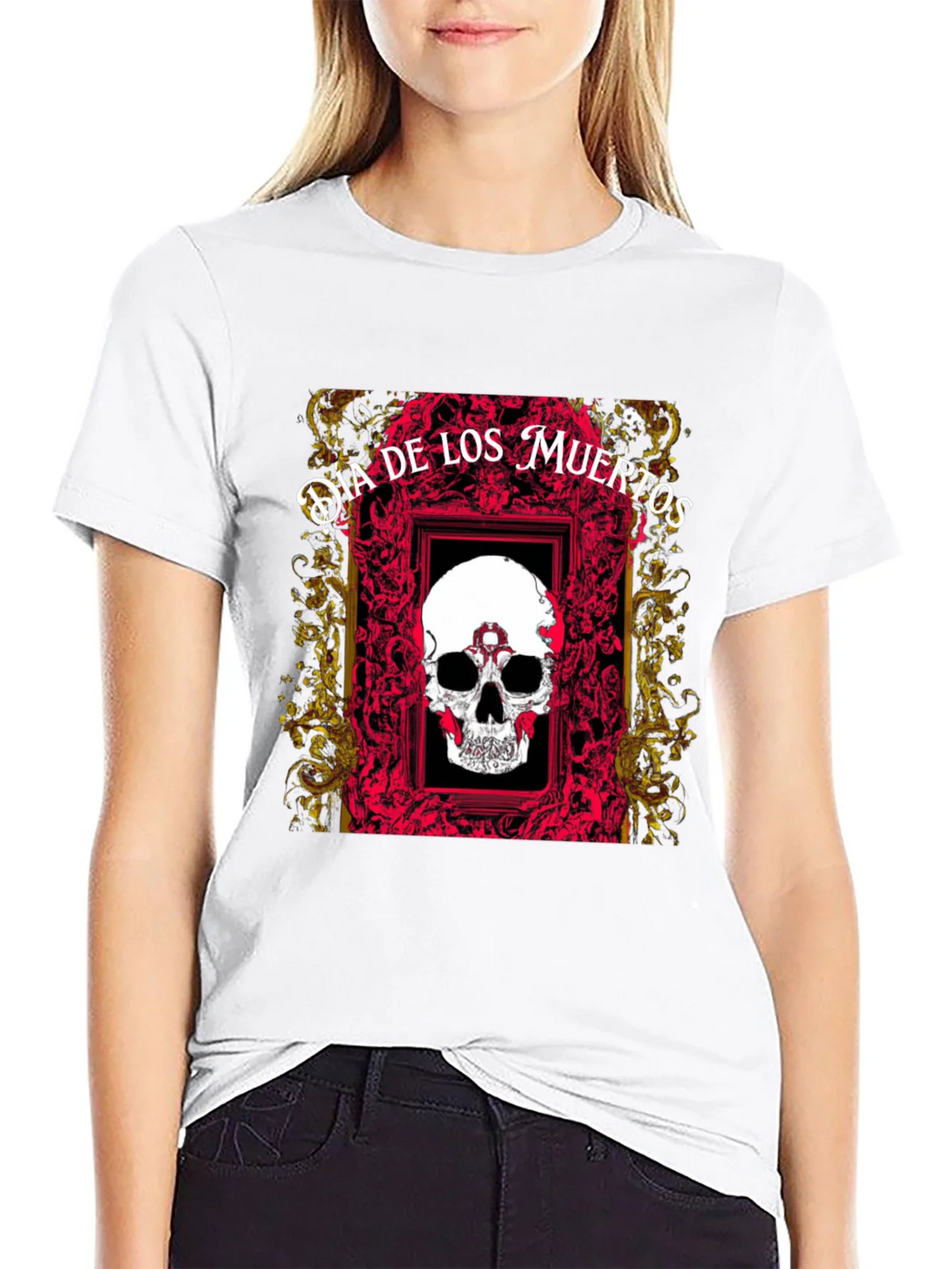Dia de los Muertos Skull T-Shirt product image 8