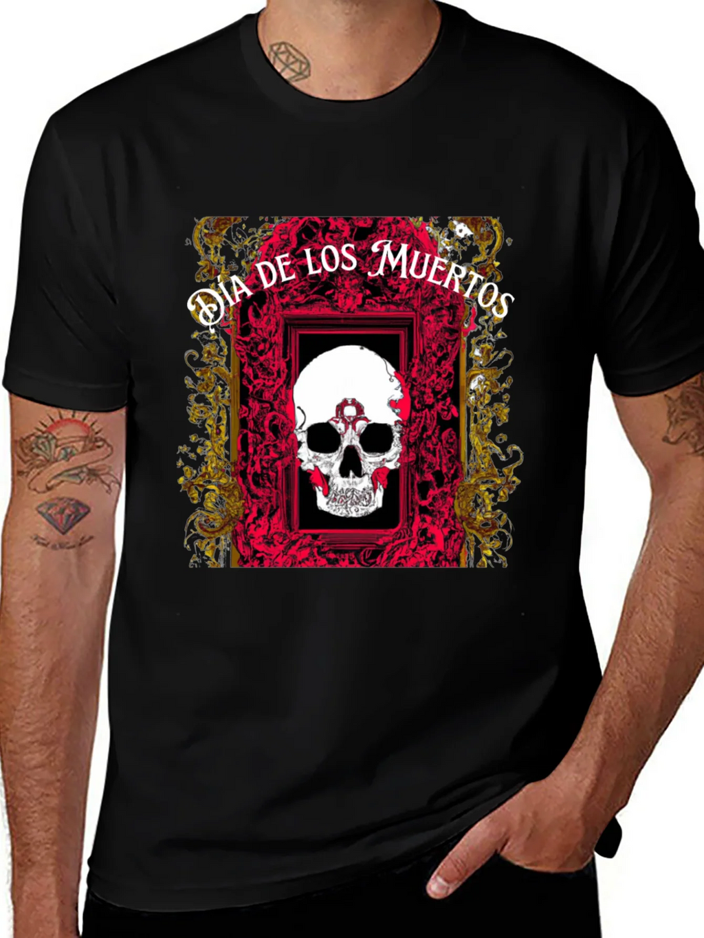 Dia de los Muertos Skull T-Shirt product image 1