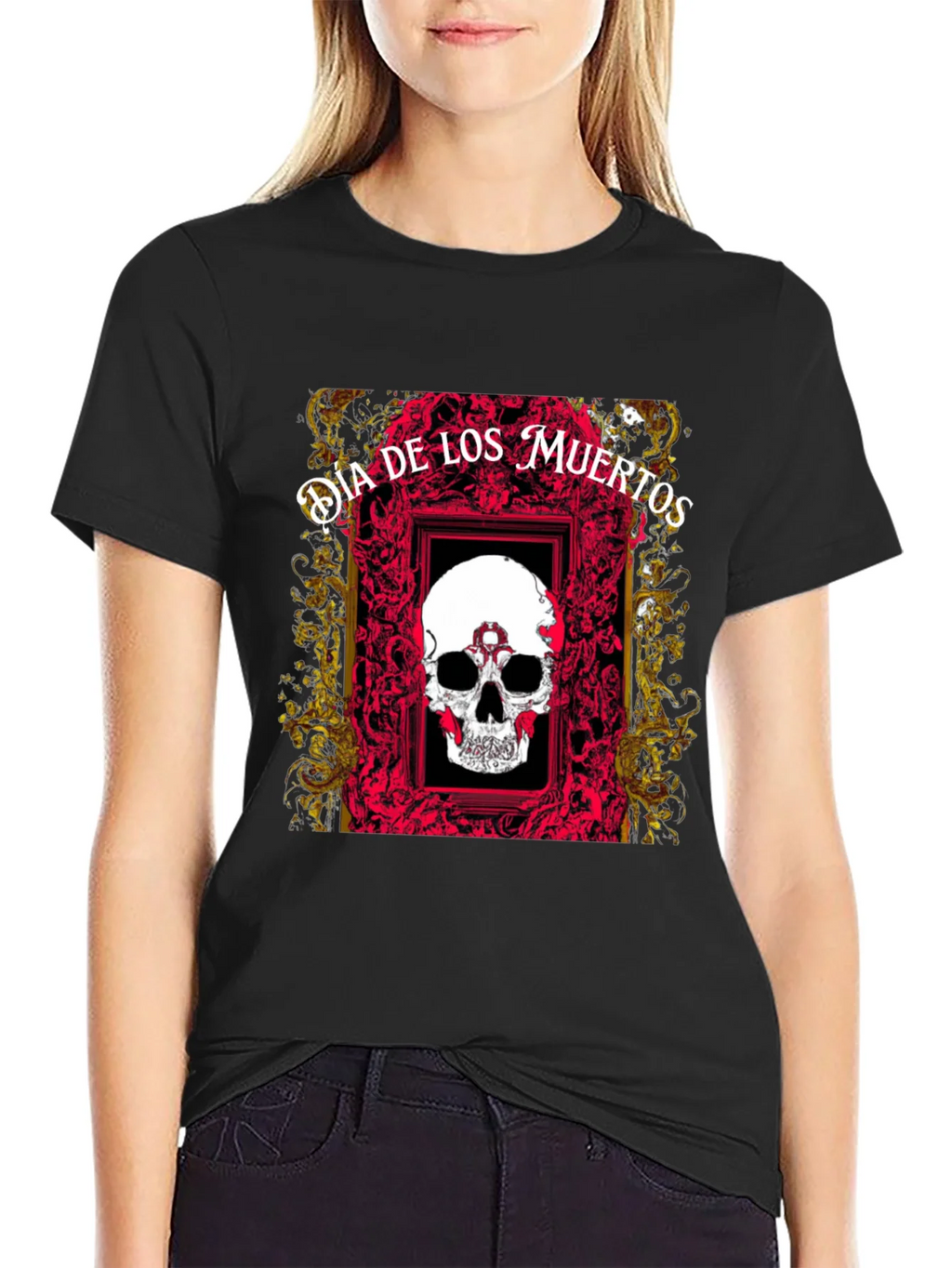 Dia de los Muertos Skull T-Shirt product image 2