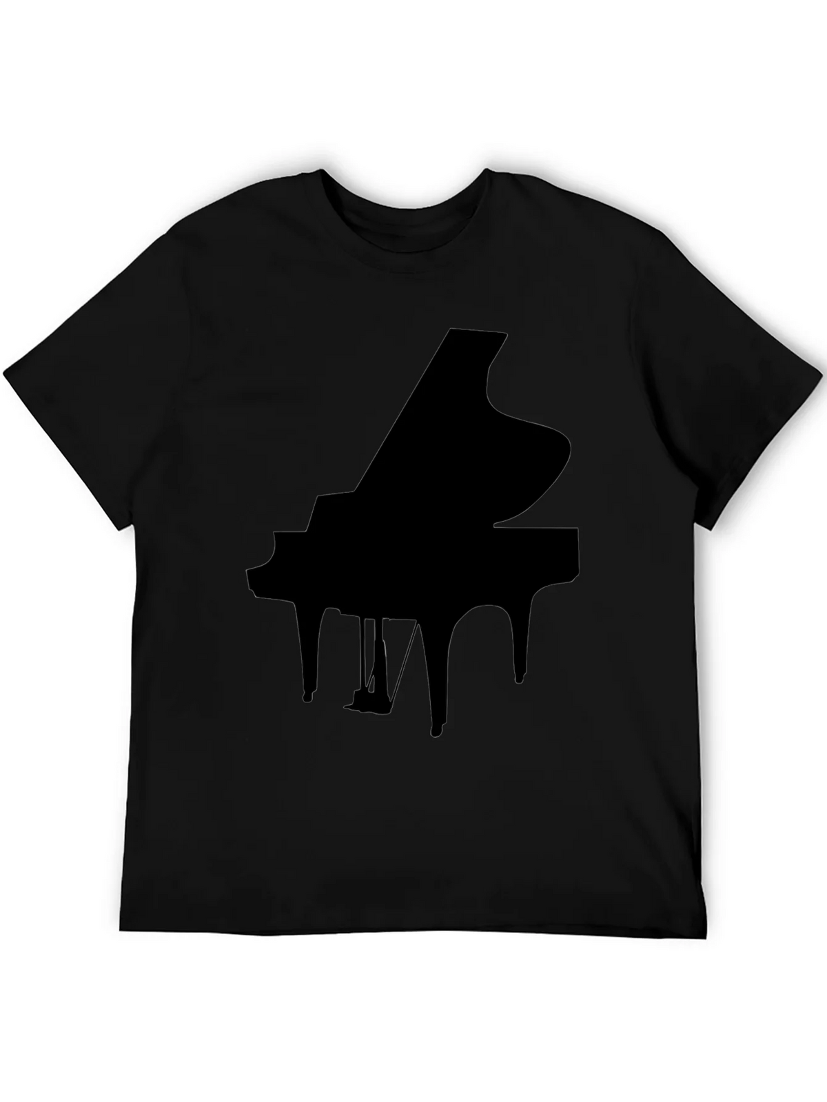 Grand Piano Graphic Tee - Black product image 5