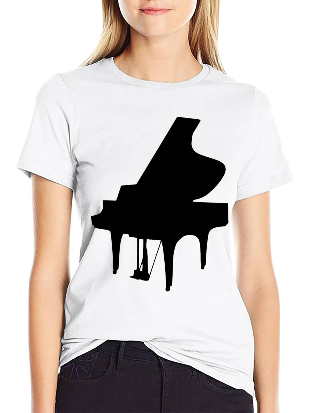 Grand Piano Graphic Tee - Black product image 7