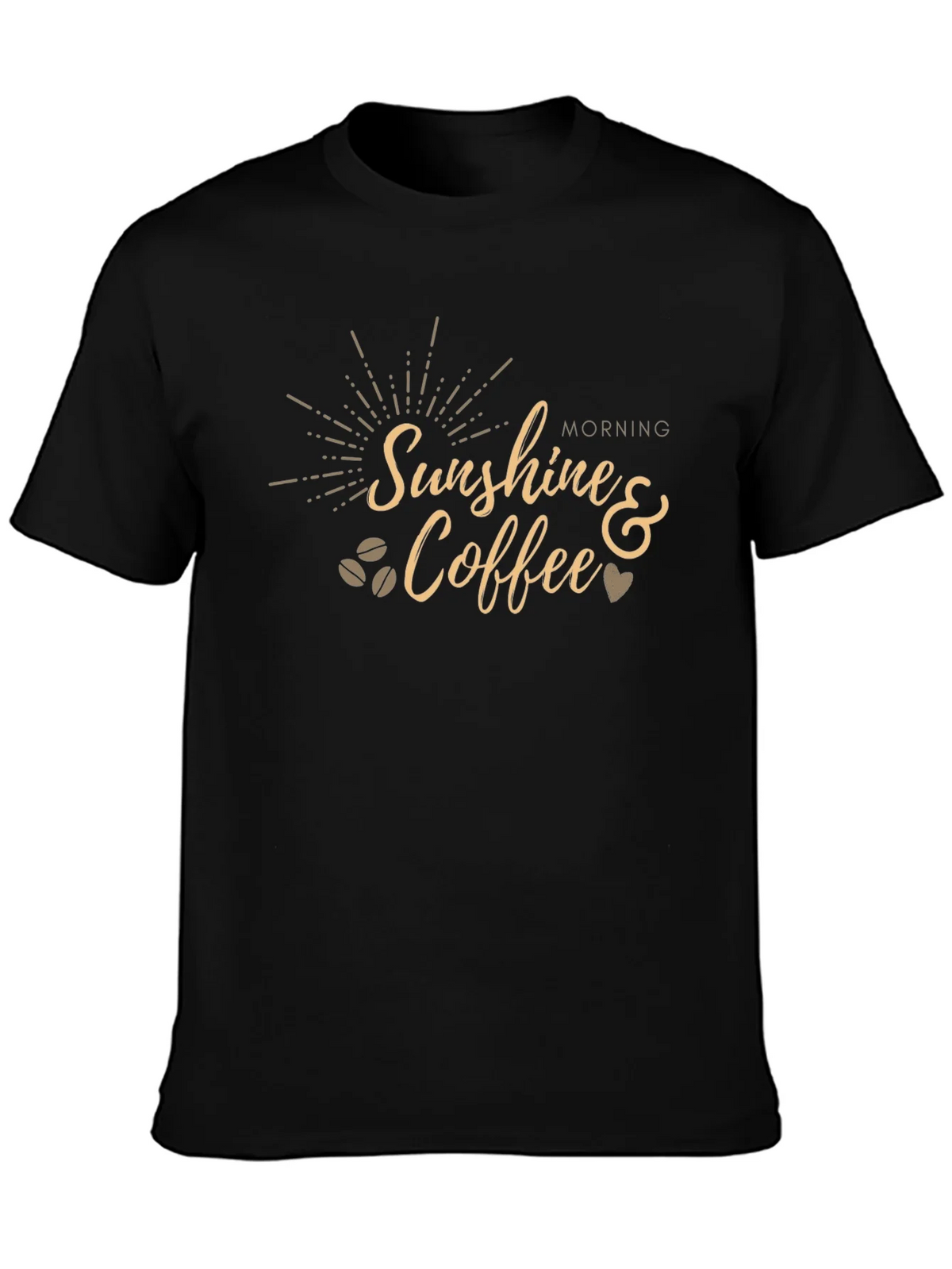 Sunshine & Coffee Graphic Tee - Black product image 3