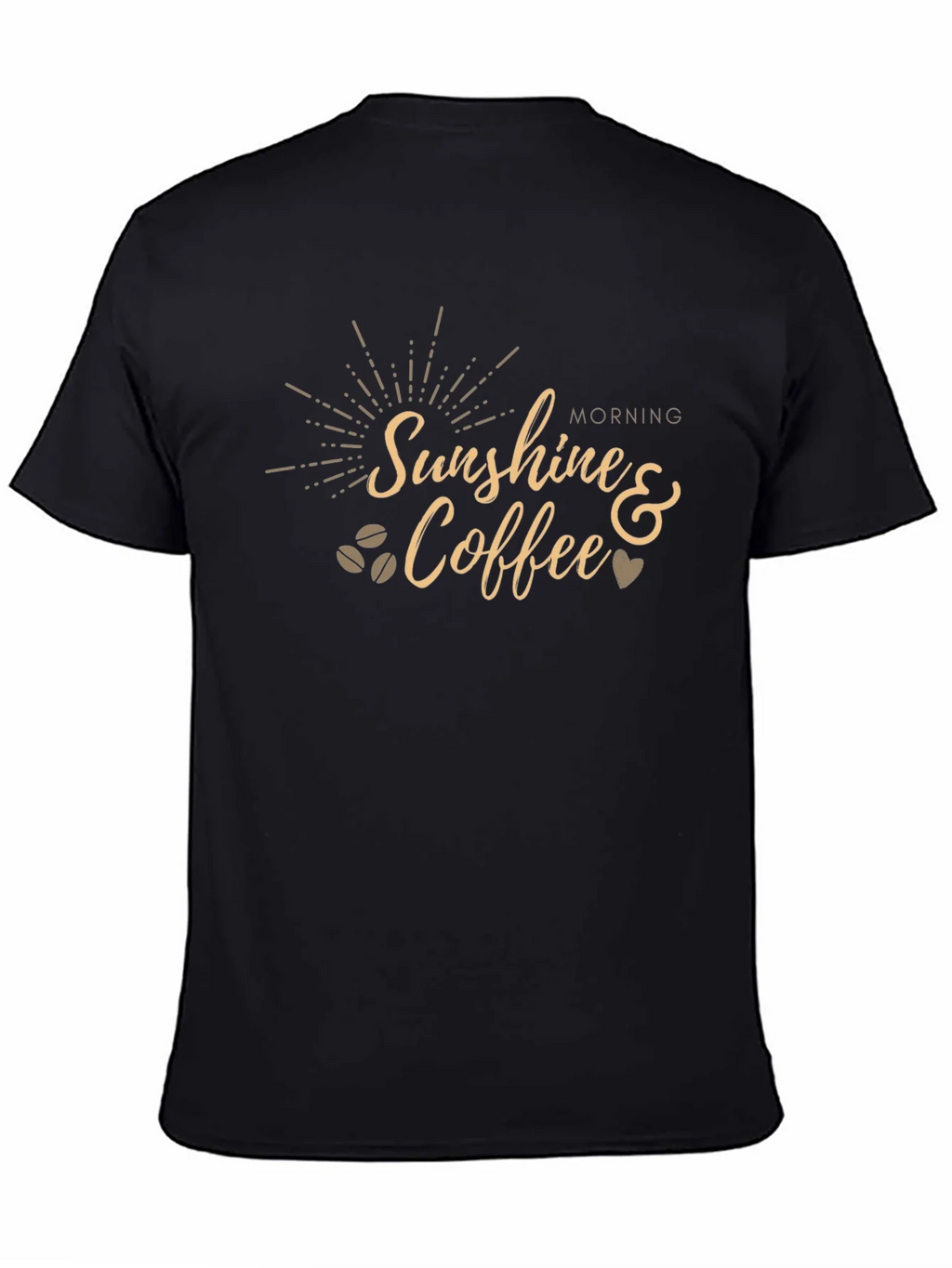 Sunshine & Coffee Graphic Tee - Black product image 4