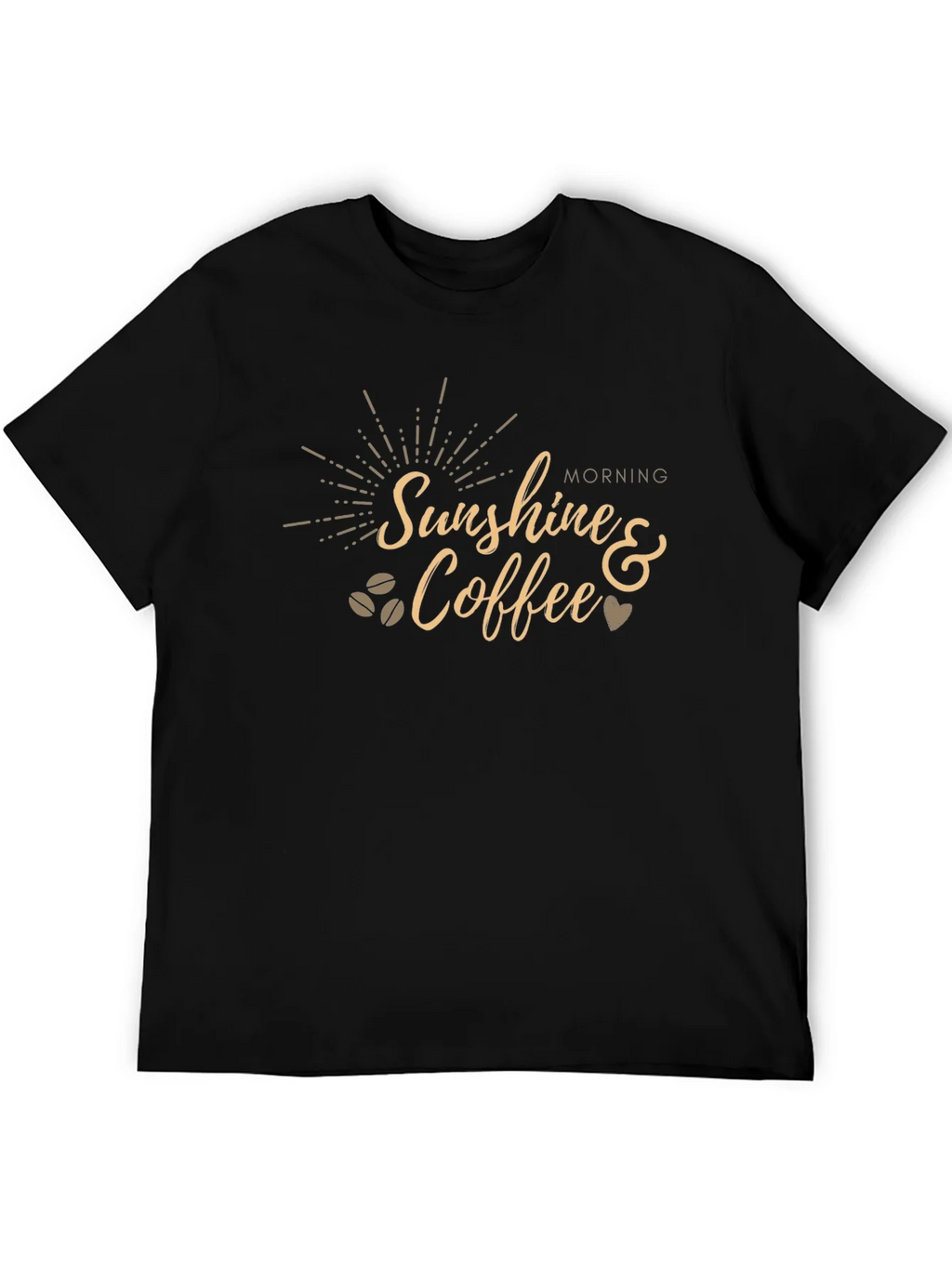 Sunshine & Coffee Graphic Tee - Black product image 5