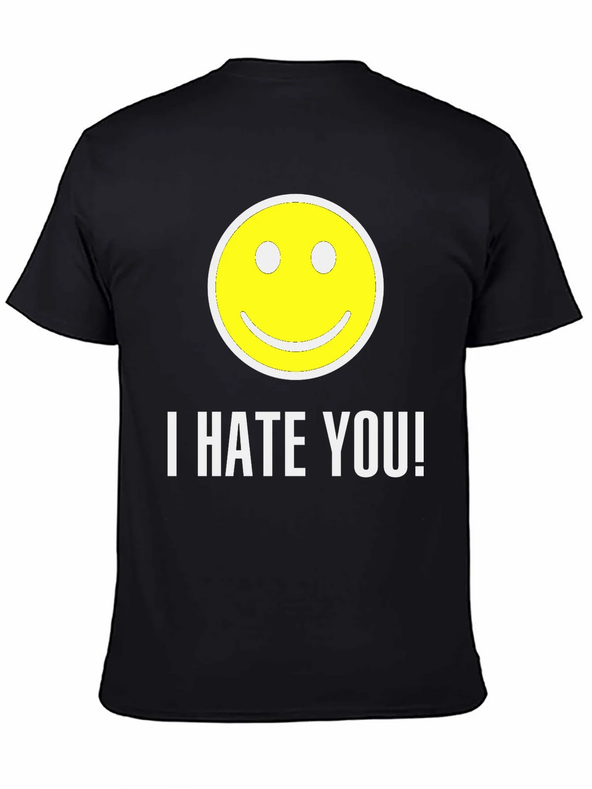 I HATE YOU! Smiley Face Graphic T-Shirt product image 4