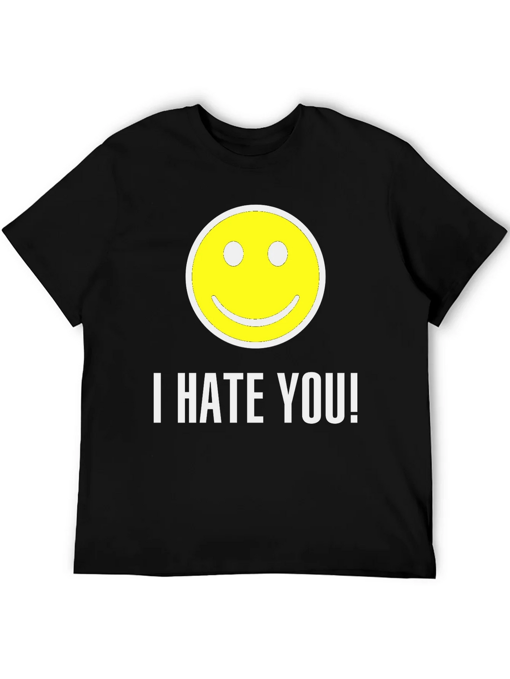 I HATE YOU! Smiley Face Graphic T-Shirt product image 5