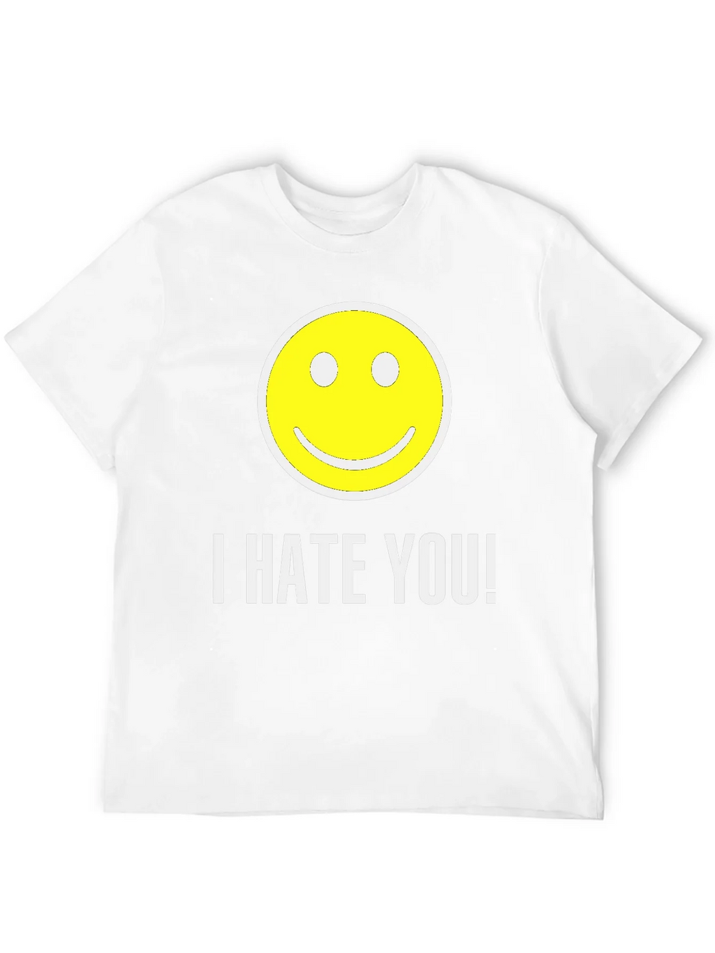 I HATE YOU! Smiley Face Graphic T-Shirt product image 11