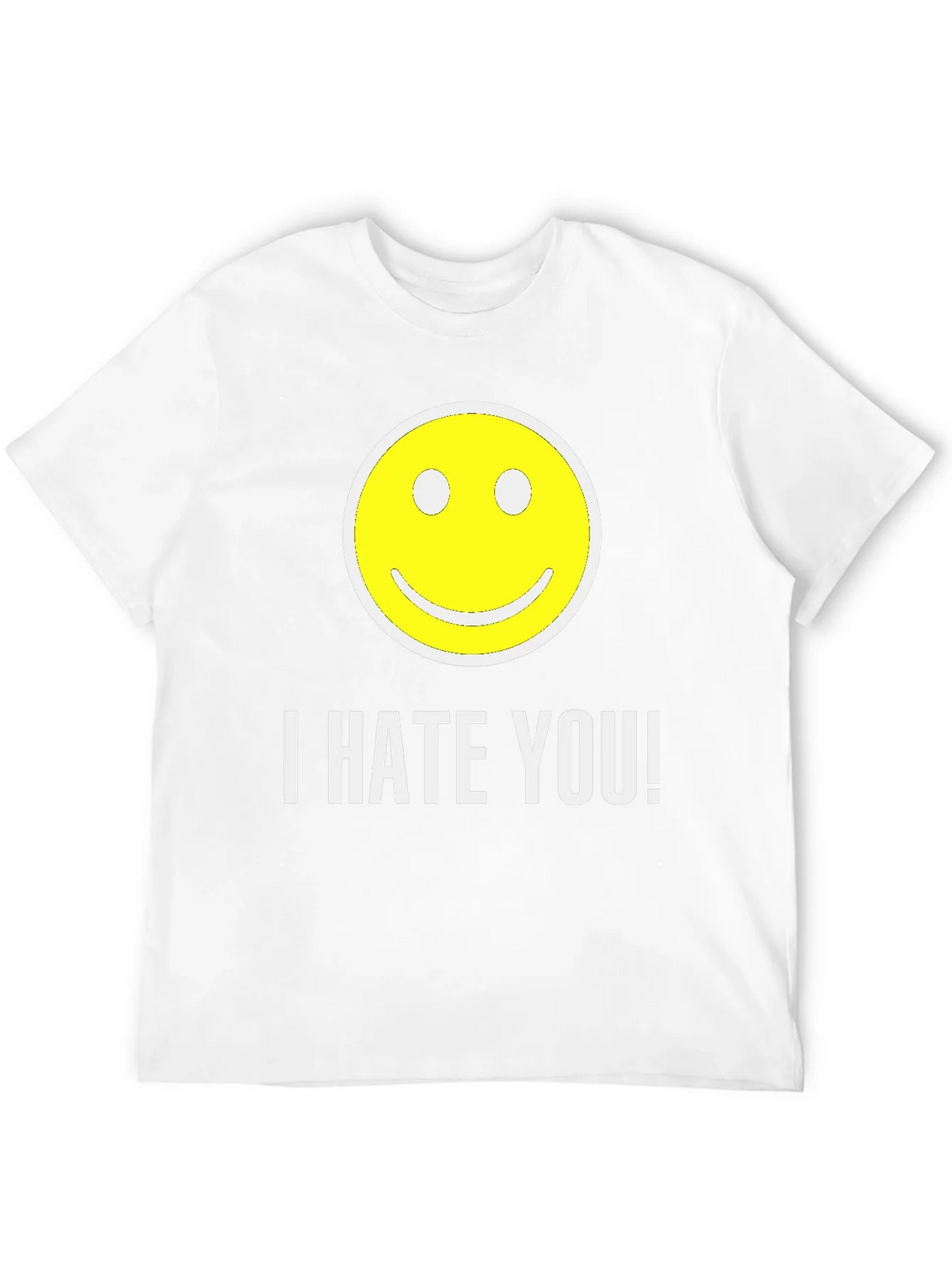 I HATE YOU! Smiley Face Graphic T-Shirt product image 11