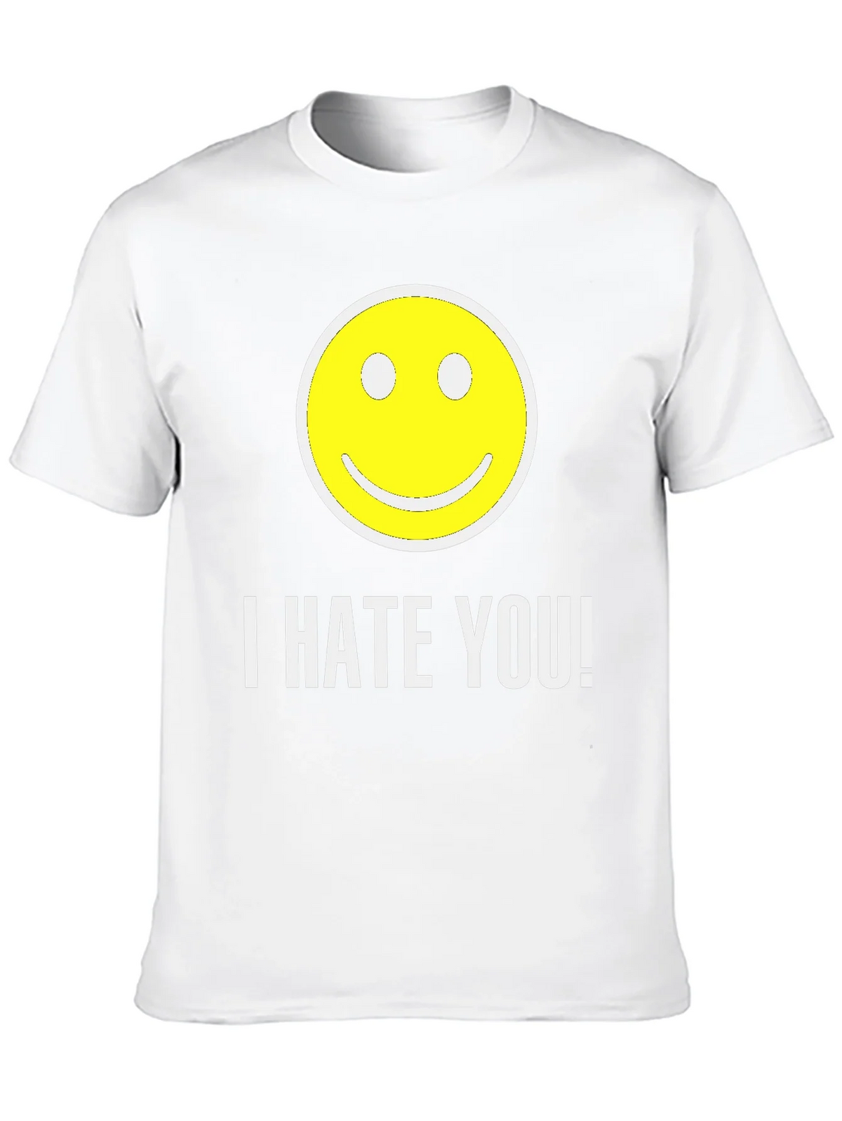 I HATE YOU! Smiley Face Graphic T-Shirt product image 9