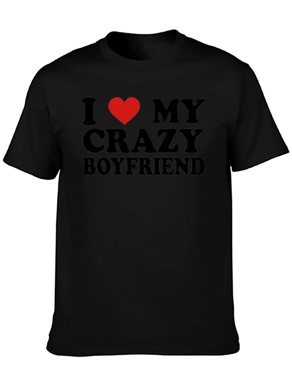 I Heart My Crazy Boyfriend - Novelty T-Shirt product image 2