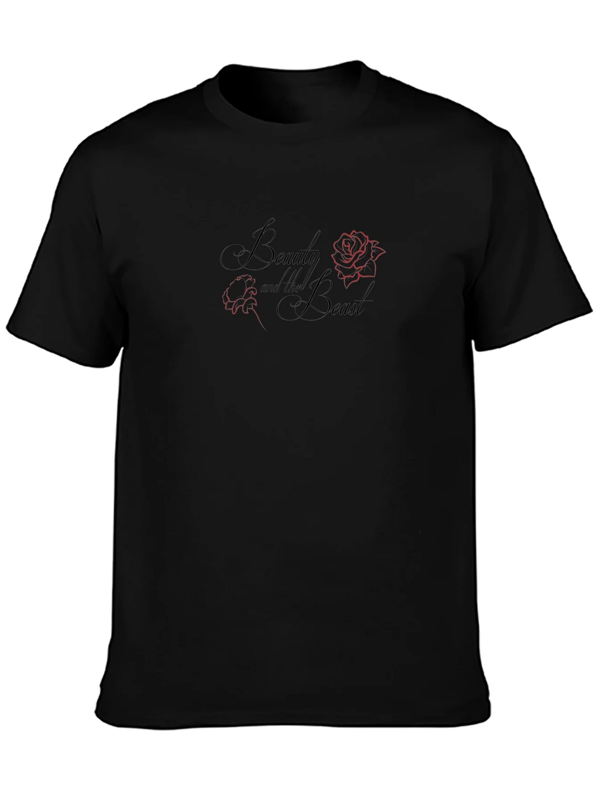 Beauty and the Beast Graphic T-Shirt - Black product image 3