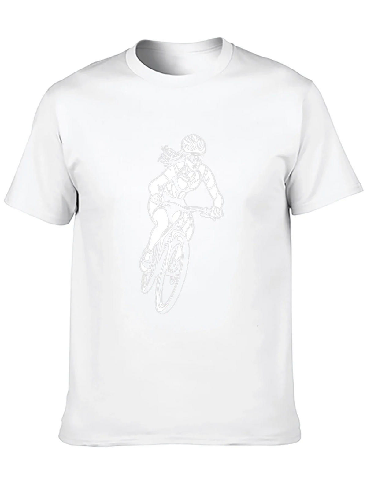 Womens Mountain Bike T-Shirt - Black Cotton Tee product image 7
