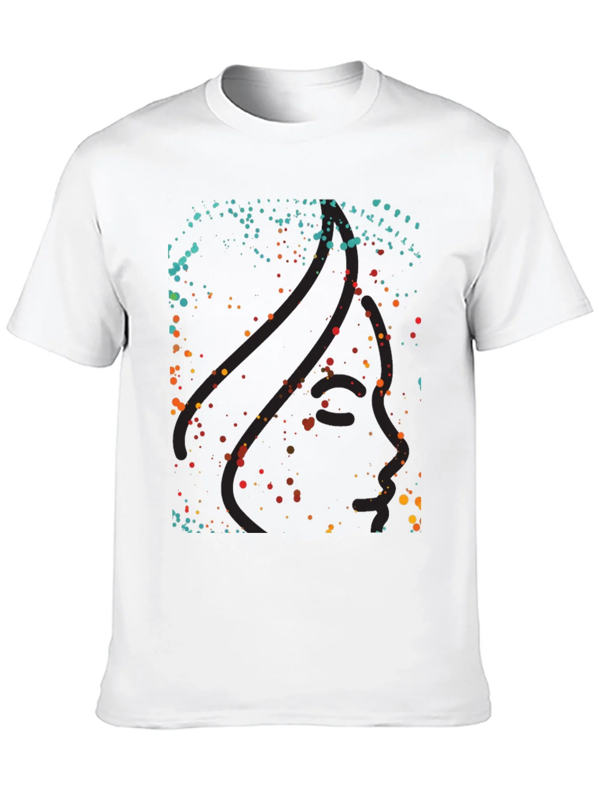 Abstract Dotted Graphic Black T-Shirt product image 9