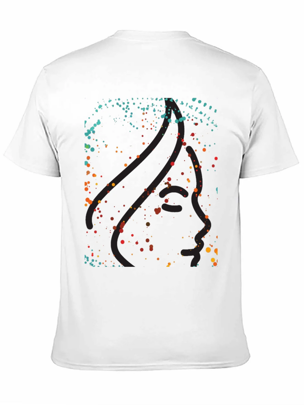 Abstract Dotted Graphic Black T-Shirt product image 10