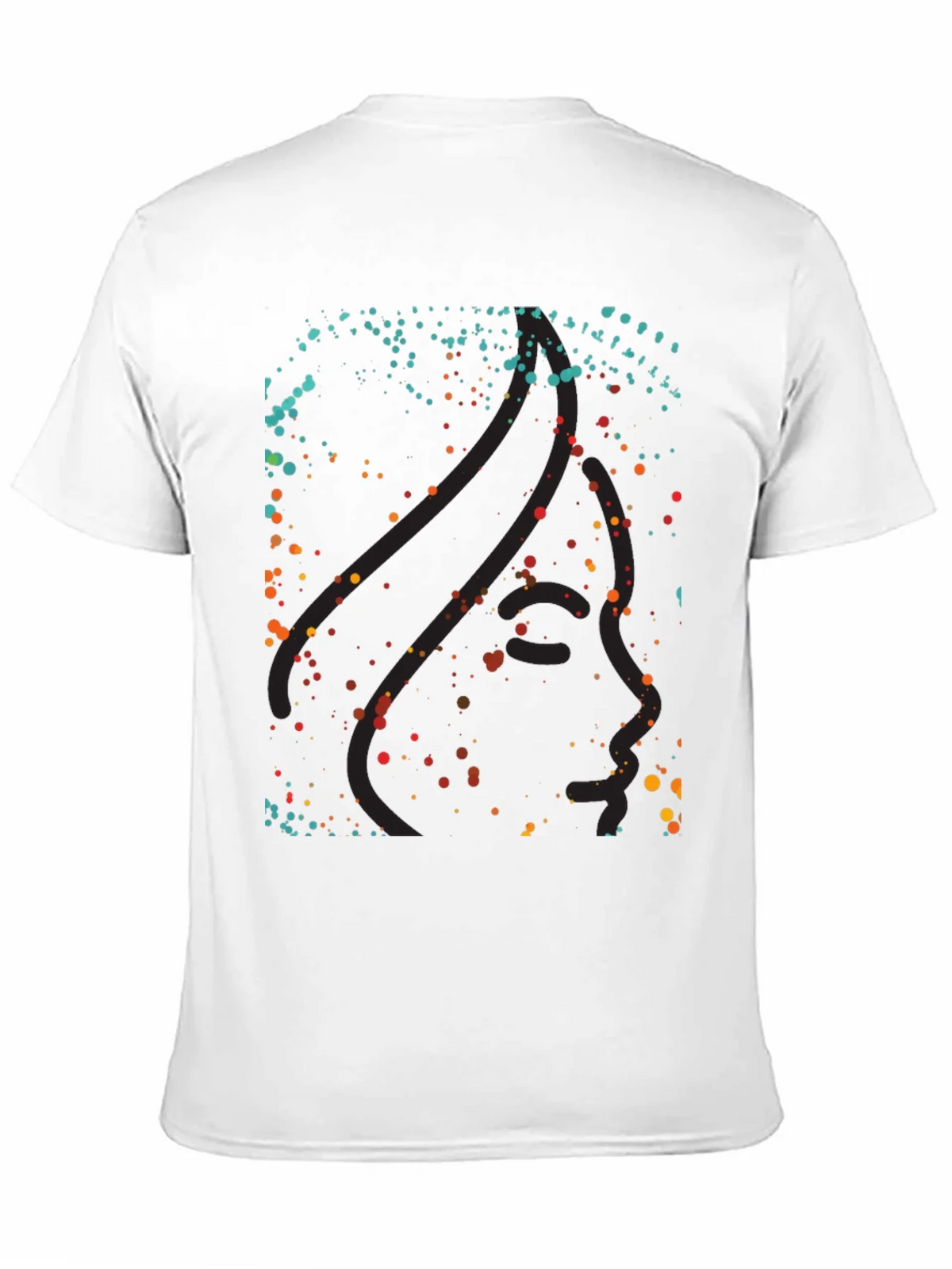 Abstract Dotted Graphic Black T-Shirt product image 10