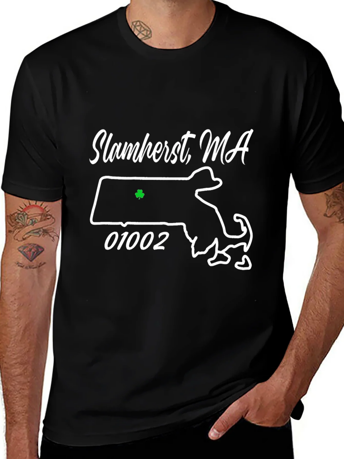 Slamherst MA Shamrock T-Shirt product image 1
