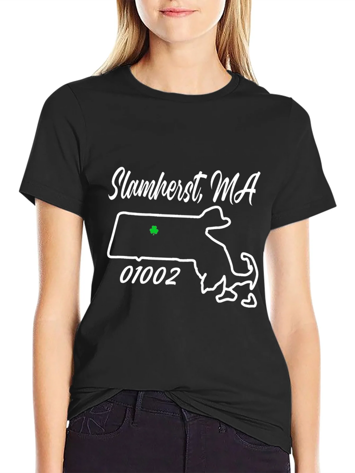 Slamherst MA Shamrock T-Shirt product image 2