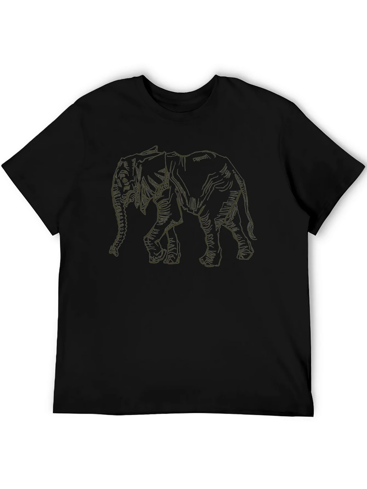 Black Elephant Graphic Tee - Mens Casual Wear product image 5