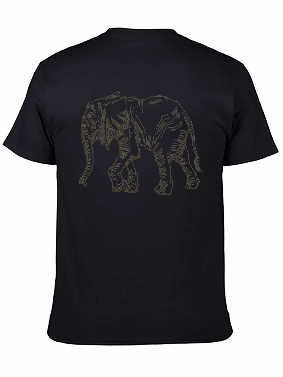 Black Elephant Graphic Tee - Mens Casual Wear product image 4