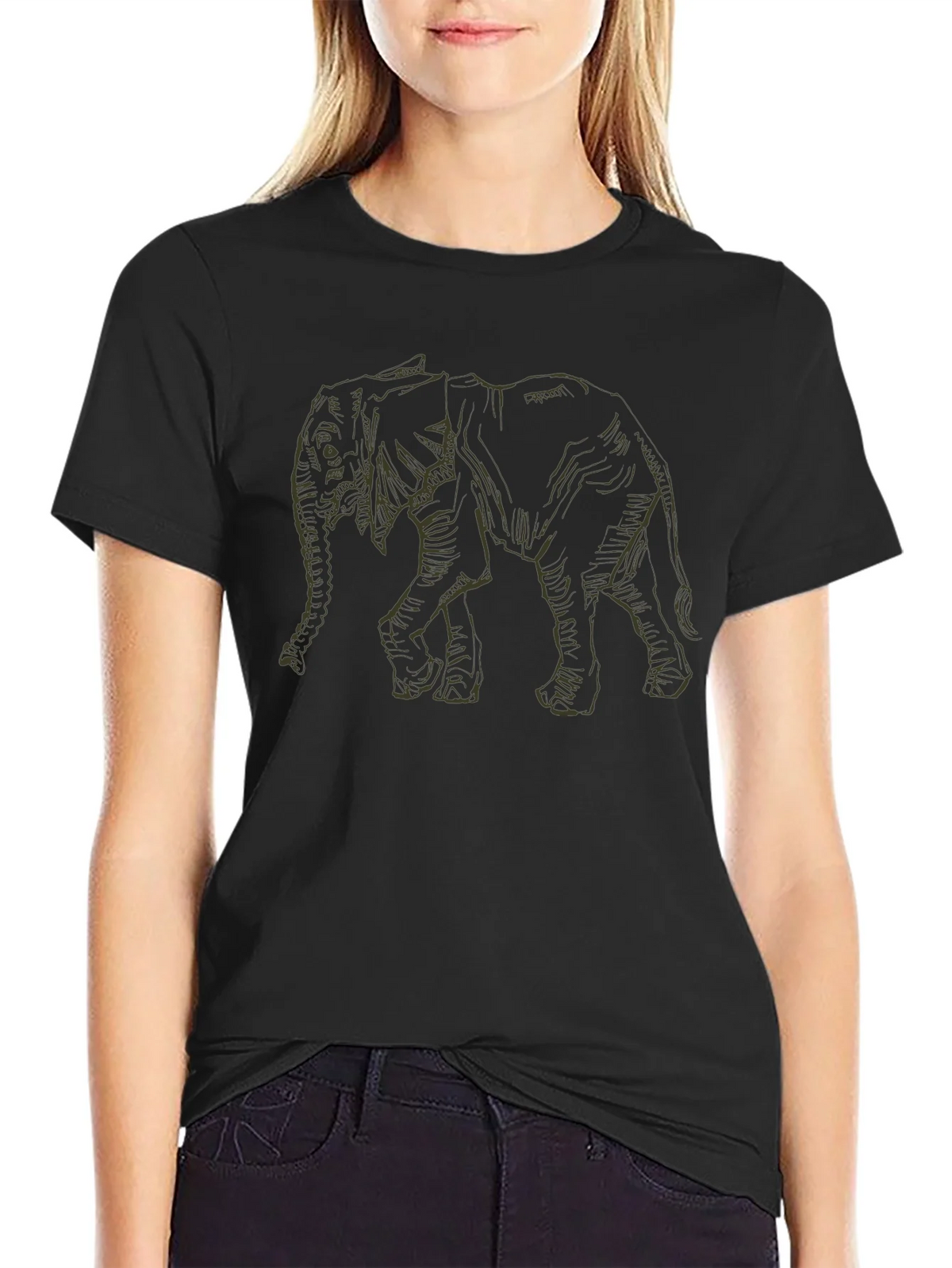 Black Elephant Graphic Tee - Mens Casual Wear product image 2