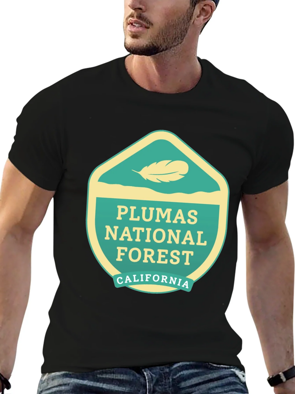 Plumas National Forest Graphic Tee - Black product image 6