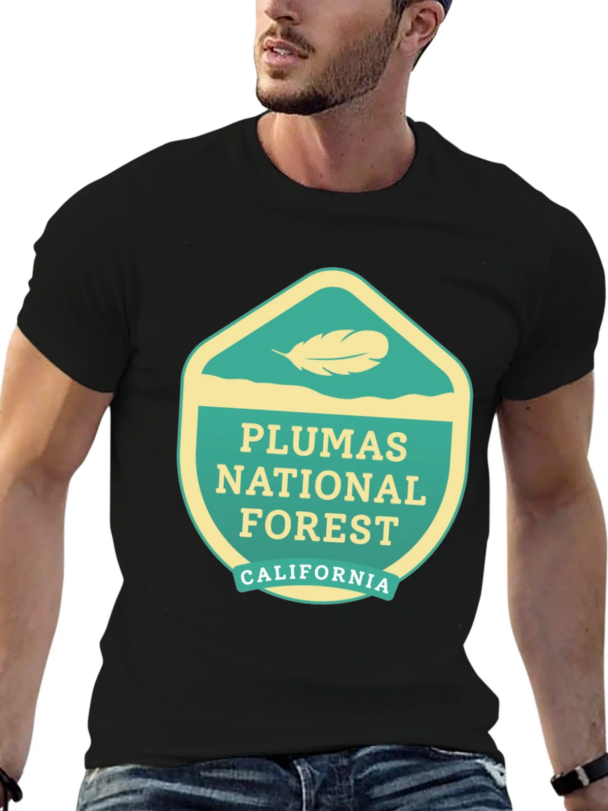 Plumas National Forest Graphic Tee - Black product image 6