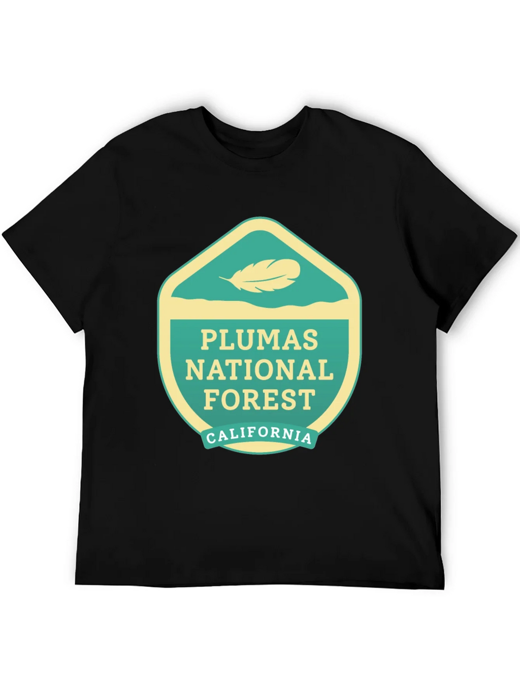 Plumas National Forest Graphic Tee - Black product image 5