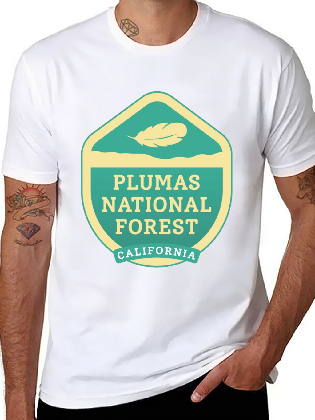 Plumas National Forest Graphic Tee - Black product image 7