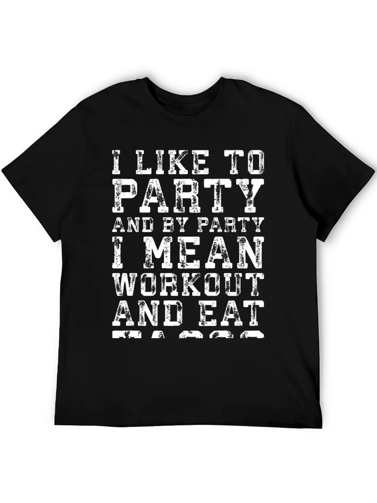 Workout & Eat T-Shirt | Party Fitness Tee product image 5