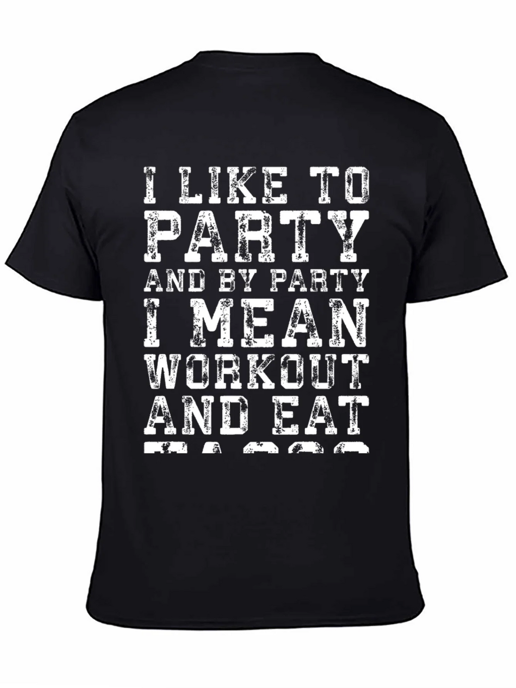 Workout & Eat T-Shirt | Party Fitness Tee product image 4