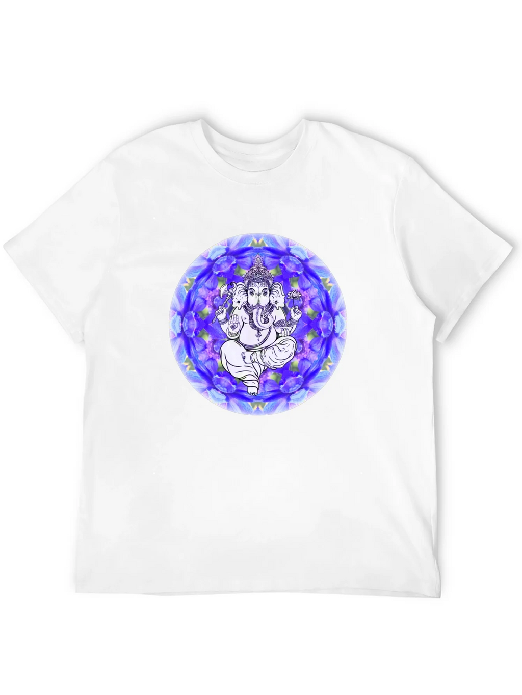 Ganesh Mandala Graphic Tee - Black Cotton T-Shirt product image 10