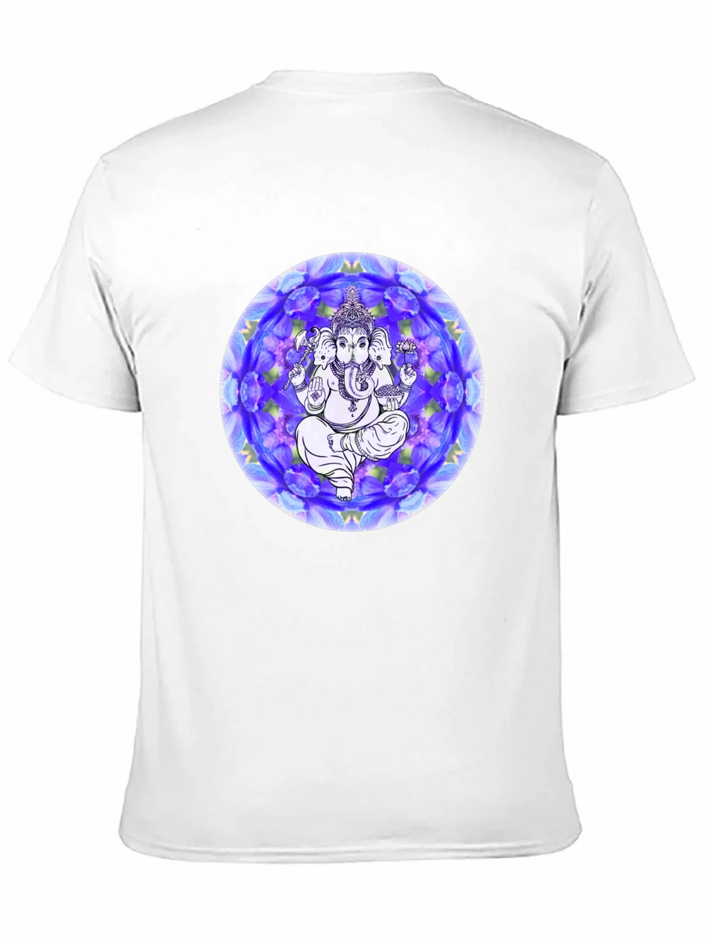 Ganesh Mandala Graphic Tee - Black Cotton T-Shirt product image 9